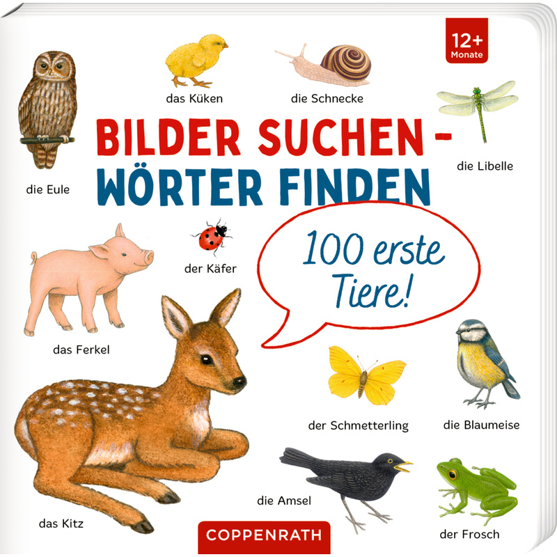 Bilder suchen - Wörter finden / 100 erste Tiere von Coppenrath, Münster