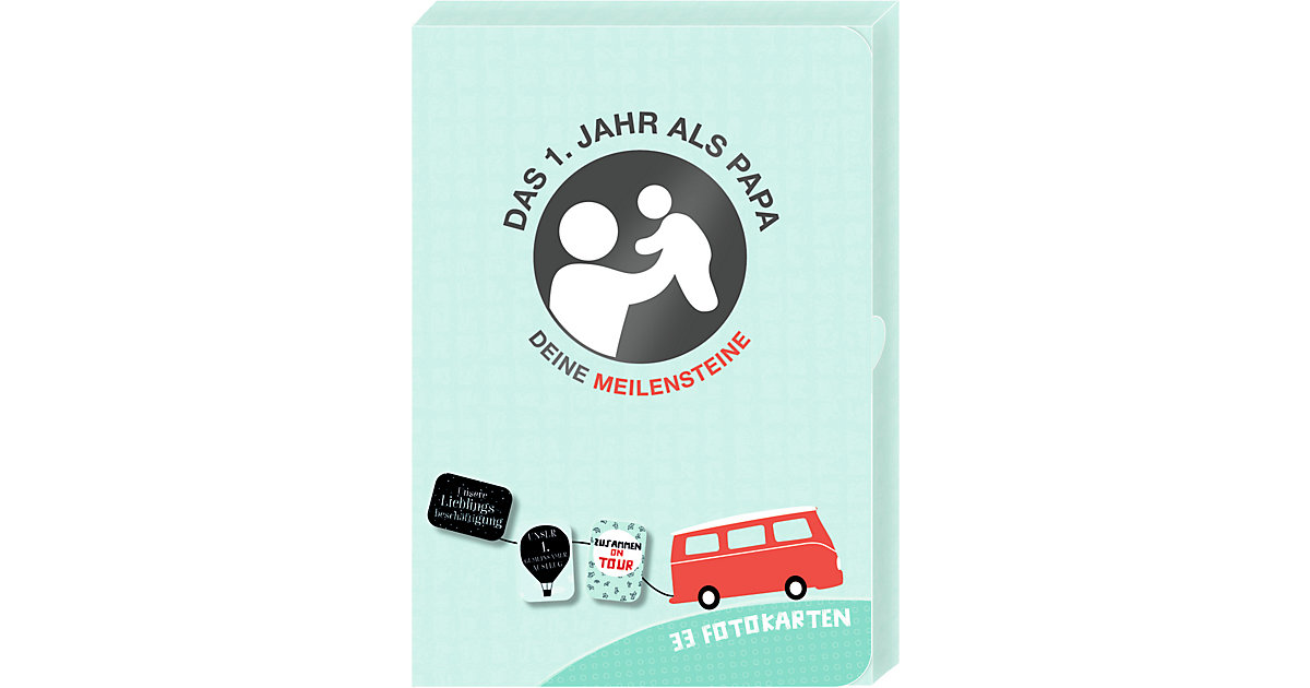 Buch - Meilensteinkarten - Das erste Jahr als Papa - Deine Meilensteine von Coppenrath Verlag