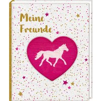 COPPENRATH 0094954 Freundebuch: Pferdefreunde - Meine Freunde (mit Wendepailletten) von Coppenrath