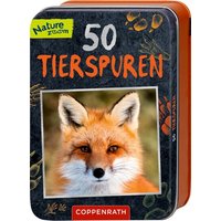 COPPENRATH 64128 50 Tierspuren - Nature Zoom (Blechdose) von Coppenrath