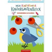 COPPENRATH 64290 Mein kunterbunter Kindergartenblock: Schneiden & Kleben (Tierkinder) von Coppenrath