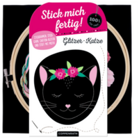 COPPENRATH 71681 Stick mich fertig! Glitzer-Katze (100% selbst gemacht) von Coppenrath