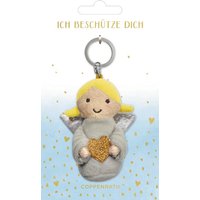 COPPENRATH 72034 Schlüsselanhänger - Ich beschütze dich (Plüschengel) von Coppenrath