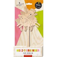 COPPENRATH 94146 Holz-Tierkinder zum Bemalen - Hase/Reh/Lamm/Vogel (100% selbst gemacht) von Coppenrath