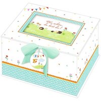 COPPENRATH 94153 Baby-Schatzkästchen Wie schön, du bist da! (Aufbewahrungsbox) von Coppenrath