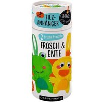 COPPENRATH 94196 Näh-Set: Filzanhänger 2 freche Freunde - Frosch & Ente von Coppenrath