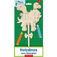 COPPENRATH 95073 Holzdinos zum Bemalen (Mini-Künstler) von Coppenrath