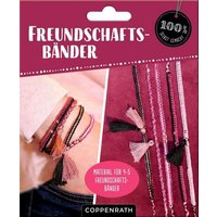 COPPENRATH 95590 Freundschaftsbänder knüpfen (Roségold / Schwarz) - 100% selbst gemacht von Coppenrath