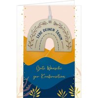 COPPENRATH95122 Grußkarte - Gute Wünsche zur Konfirmation (Regenbogen) von Coppenrath