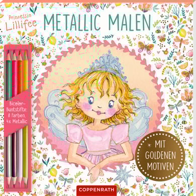 Coppenrath Malblock: Metallic-Malen, Prinzessin Lillifee von Coppenrath