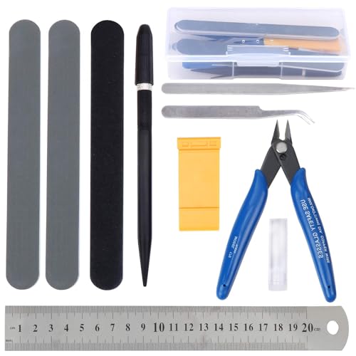 Coptiner 11 STÜCKE Gundam Modeler Builder's Tools Craft Set, Gundam Modellierer Basic Tools Kit, Bastelset für den Einfachen Modellbau von Coptiner