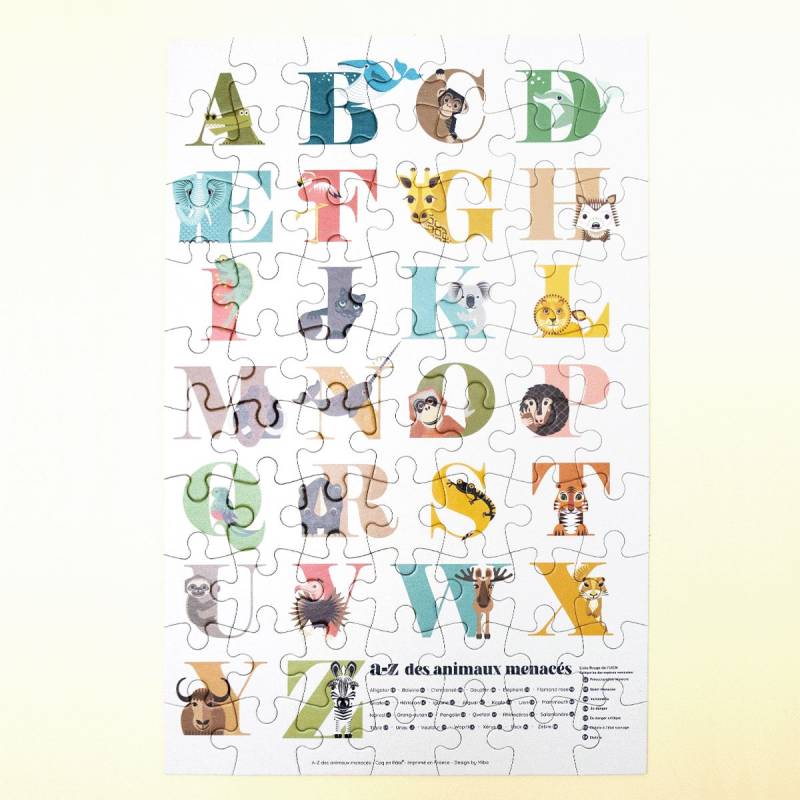 Coq-En-Pate A-Z der bedrohten Tiere 70 Teile Puzzle Coq-En-Pate-72481 Coq-En-Pate A-Z der bedrohten Tiere 70 Teile Puzzle Coq-En-Pate-72481 von Coq-En-Pate