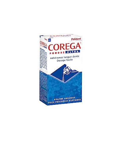 Polident Corega Pulver, ultra-klebend, für Teil- oder Vollzahnersatz, Zinkfrei, Fixierung den ganzen Tag, 40 g Polident Corega Pulver, ultra-klebend, für Teil- oder Vollzahnersatz, Zinkfrei, Fixierung den ganzen Tag, 40 g von Corega