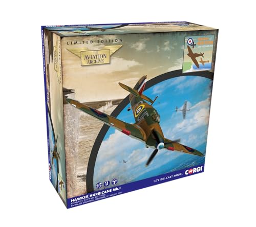 Corgi AA27609 Hawker Hurricane Mk.I - P/O 'Billy' Fiske - Battle of Britain 85 Druckguss-Modell für Erwachsene Corgi AA27609 Hawker Hurricane Mk.I - P/O 'Billy' Fiske - Battle of Britain 85 Druckguss-Modell für Erwachsene von Corgi