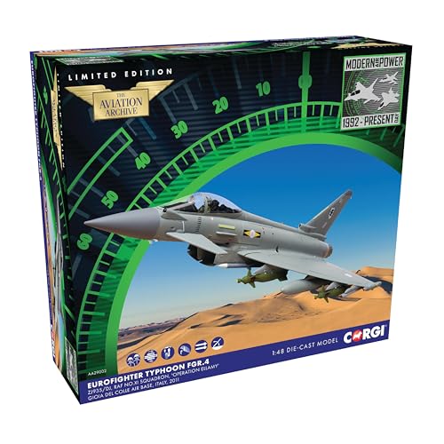 Corgi AA29002 Eurofighter Typhoon FGR.4 ZJ935/DJ, RAF-Geschwader Nr. 11, Einsatz bei Operation Ellamy, Luftwaffenstützpunkt Gioia del Colle, 2011, Gray von Corgi