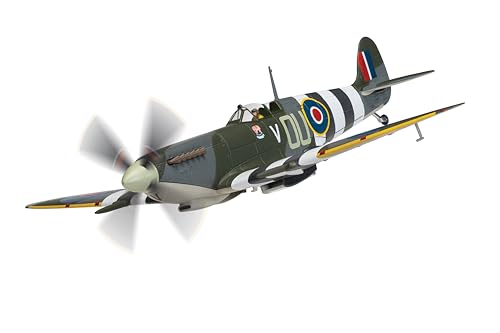 Corgi AA29103 Supermarine Spitfire MkIXe ML407 Sq Ldr John „Johnnie“ Houlton Operation Overlord 6. Juni 1944 Aviation Archive Militärflugzeug, Jungen und Mädchen ab 14 Jahren, Druckguss-Sammelmodell von Corgi