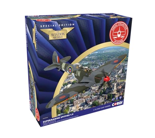 Corgi AA29204 Supermarine Spitfire T9, PV202/'JW' (G-CCCA), präsentiert als Spitfire MK.IX ML365/JW, 135 Wing, 2nd Tactical Air Force, Flugzeug betrieben von Aerial Collective, Duxford Airfield von Corgi