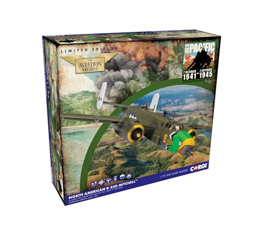 Corgi AA35315 Nordamerikanische B-25D Mitchell, „Red Wrath“ 41-30024, 345. BG, 498. BS, Port Moresby, Februar 1944 Luftfahrt von Corgi
