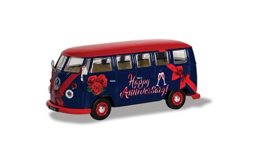 Volkswagen Campervan „Happy Anniversary", personalisierbares Geschenk von Corgi