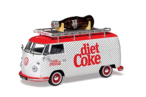 Corgi CC02747 Diet Cola Volkswagen Typ 2 (T1) Split Screen Panel Campervan – Riesige Cola-Flasche Coca-Cola-Kollektion Druckguss-Modell von Corgi