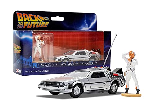 Back to the Future DeLorean und Doc-Brown-Figur von Corgi
