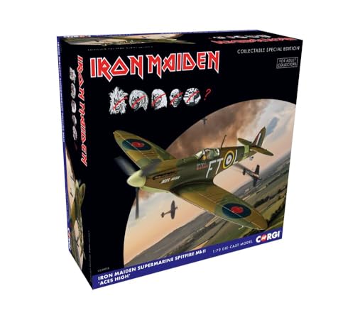 Corgi CC39215 Iron Maiden – Supermarine Spitfire MKII 'Aces High' Modellflugzeug – Druckguss-Flugzeuge & Flugzeugmodelle für Kinder ab 14 Jahren, Druckguss-Flugzeug, Spielzeugflugzeuge – Geschenk für Corgi CC39215 Iron Maiden – Supermarine Spitfire MKII 'Aces High' Modellflugzeug – Druckguss-Flugzeuge & Flugzeugmodelle für Kinder ab 14 Jahren, Druckguss-Flugzeug, Spielzeugflugzeuge – Geschenk für von Corgi