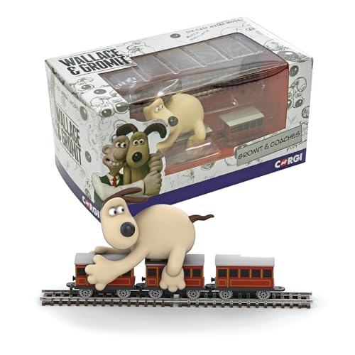 Corgi-Druckguss-Eisenbahn-Spielzeug – CC80603 Wallace und Gromit – Die falschen Hosen – Gromit und Trainer, Eisenbahngeschenke für Männer, Frauen und Kinder Corgi-Druckguss-Eisenbahn-Spielzeug – CC80603 Wallace und Gromit – Die falschen Hosen – Gromit und Trainer, Eisenbahngeschenke für Männer, Frauen und Kinder von Corgi