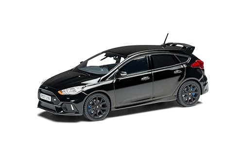 Corgi Druckguss-Modellautos – VA15305 Ford Focus Mk3 RS, Shadow Black – Klassisches Britisches Sportwagen-Sammlerstück für Männer und Frauen – Kleine Druckguss-Spielzeugmodelle für Jungen von Corgi