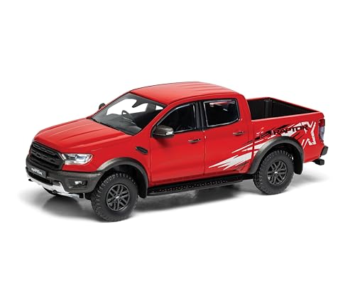 Corgi Druckguss-Modellfahrzeuge – VA15204 Ford Ranger Raptor X SE, True Red, Souvenirgeschenke für Männer und Frauen aus Großbritannien – Kleine Druckguss-Spielzeugautomodelle für Jungen von Corgi