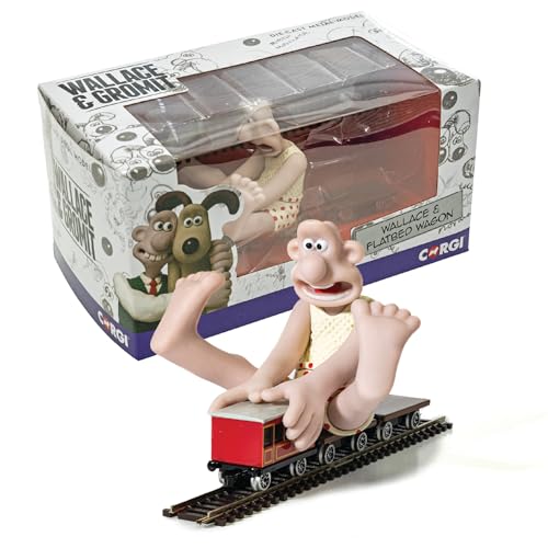Corgi-Druckguss-Eisenbahn-Spielzeug – CC80604 Wallace und Gromit – Die falschen Hosen – Wallace und Flachbettwagen, Eisenbahngeschenke für Männer, Frauen und Kinder Corgi-Druckguss-Eisenbahn-Spielzeug – CC80604 Wallace und Gromit – Die falschen Hosen – Wallace und Flachbettwagen, Eisenbahngeschenke für Männer, Frauen und Kinder von Corgi