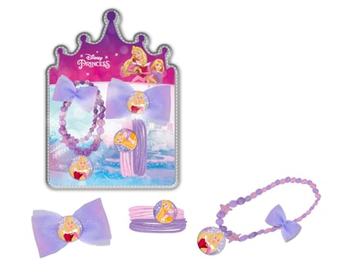 Haar-Accessoires-Set Disney Prinzessinnen + Halskette, Haarspange, Gummibänder, Zubehör-Set für Disney-Hüte, Geschenkidee, 2+ Jahre, mehrfarbig Haar-Accessoires-Set Disney Prinzessinnen + Halskette, Haarspange, Gummibänder, Zubehör-Set für Disney-Hüte, Geschenkidee, 2+ Jahre, mehrfarbig von Coriex