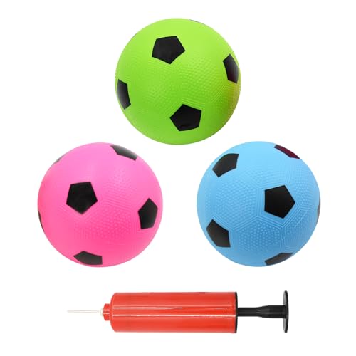 Coriver 3 Stück Mini-Fußball -15 cm Aufblasbare Kleine Fußbälle, 3 Farben Kleine Kinder Fußball mit Pumpe, PVC Sommer-Pool-Strandbälle, Indoor-Outdoor-Sportspielzeug für Kinder Spielen Trainieren Coriver 3 Stück Mini-Fußball -15 cm Aufblasbare Kleine Fußbälle, 3 Farben Kleine Kinder Fußball mit Pumpe, PVC Sommer-Pool-Strandbälle, Indoor-Outdoor-Sportspielzeug für Kinder Spielen Trainieren von Coriver