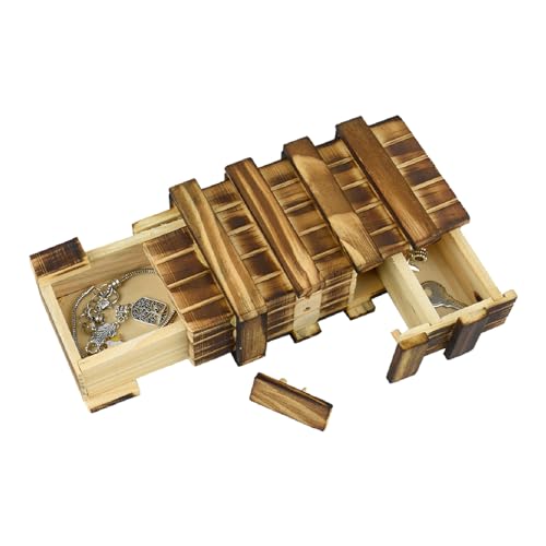 Coriver Hölz Magische Puzzleboxen, Magische Geschenkbox, Holz Puzzle Box mit 2 Geheimfächern, Puzzle Box für Schmuck Geld, Erwachsene Kinder Gehirn Teaser, Hochzeit Geburtstag Geschenk Rätselbox Coriver Hölz Magische Puzzleboxen, Magische Geschenkbox, Holz Puzzle Box mit 2 Geheimfächern, Puzzle Box für Schmuck Geld, Erwachsene Kinder Gehirn Teaser, Hochzeit Geburtstag Geschenk Rätselbox von Coriver