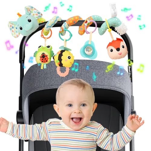 Coriver Kinderwagen-Spielzeug, Spiralplüsch-Aktivität, Hängender Kinderwagen, Autositz-Spielzeug für Kinderwagen, Baby-Mobile Krippe, Neugeborene, sensorisches Spielzeug für Babys 0–6 Monate Coriver Kinderwagen-Spielzeug, Spiralplüsch-Aktivität, Hängender Kinderwagen, Autositz-Spielzeug für Kinderwagen, Baby-Mobile Krippe, Neugeborene, sensorisches Spielzeug für Babys 0–6 Monate von Coriver