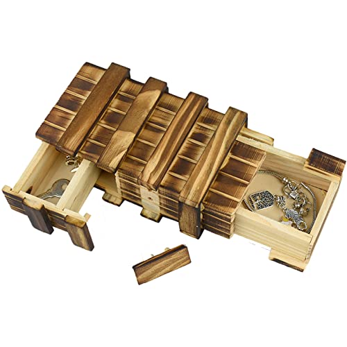 Coriver Magische Geschenkbox, Geschenk Verpackung Rätselbox Puzzle Box mit 2 Geheimfächern, Magische Box für Geldgeschenke Verpackung Erwachsene und Kinder Weihnachten Geburtstag Gehirn Teaser Coriver Magische Geschenkbox, Geschenk Verpackung Rätselbox Puzzle Box mit 2 Geheimfächern, Magische Box für Geldgeschenke Verpackung Erwachsene und Kinder Weihnachten Geburtstag Gehirn Teaser von Coriver