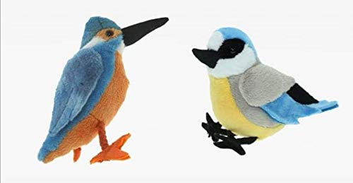 Cornel Tierliche Stofftier Blaumeise und Stofftier Eisvogel ca. 12 cm, 2er Set von Cornel Tierliche