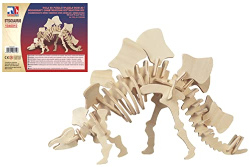 Cornelissen - 1046010 - 3D Puzzle, Holz, Dinosaurier, Stegosaurus, 44 Teile, 29,5cm x 7cm x 17cm von Cornelissen