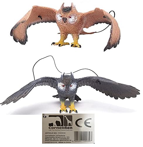 Cornelissen Eule Hartgummi 2 Stück ca. 25 cm Vogel Vögel Greifvögel Tiere Eulen Dekoration mit Hängeband und Basteln Artikel Cornelissen Eule Hartgummi 2 Stück ca. 25 cm Vogel Vögel Greifvögel Tiere Eulen Dekoration mit Hängeband und Basteln Artikel von Cornelissen