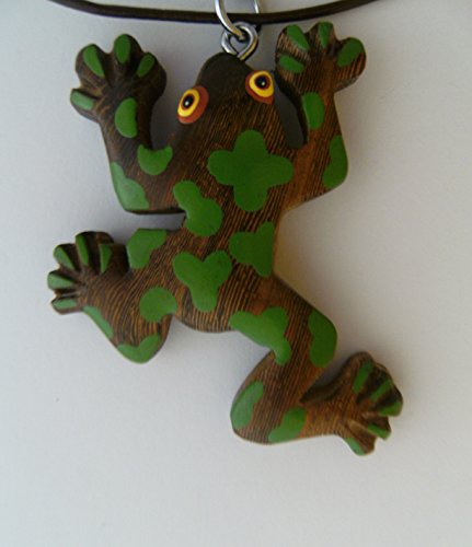 Cornelissen Kette Laubfrosch Holzanhänger Lederband, Ketten Modeschmuck Tiere Tier Frösche Cornelissen Kette Laubfrosch Holzanhänger Lederband, Ketten Modeschmuck Tiere Tier Frösche von Cornelissen