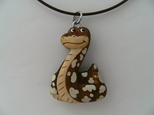 Cornelissen Kette Schlange Holzanhänger Lederband, Ketten Modeschmuck Python Cornelissen Kette Schlange Holzanhänger Lederband, Ketten Modeschmuck Python von Cornelissen