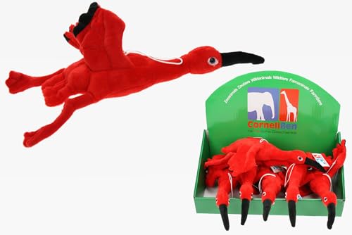 Cornelißen Kuscheltier Scharlachsichler Eudocimus Ruber Roter Ibis mit Band 1017080 von Cornelißen