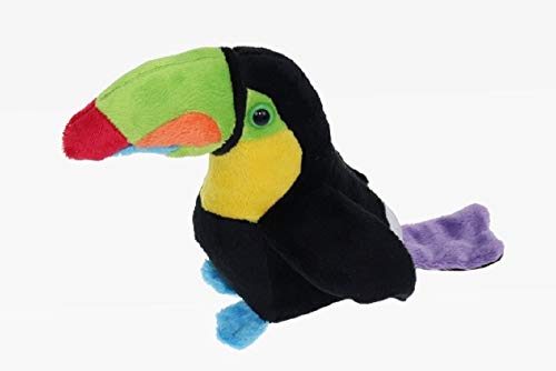 Stofftier Tukan 14 cm, Kuscheltier Plüschtier, Hornvogel Vogel Vögel von Cornelissen