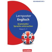 Lernposter Englisch. Grammatik - Sprache untersuchen Klasse 5-7. 4 Poster von Cornelsen Pädagogik
