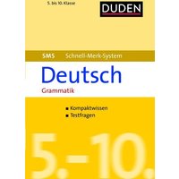 SMS Deutsch - Grammatik 5.-10. Klasse von Duden ein Imprint von Cornelsen Verlag GmbH