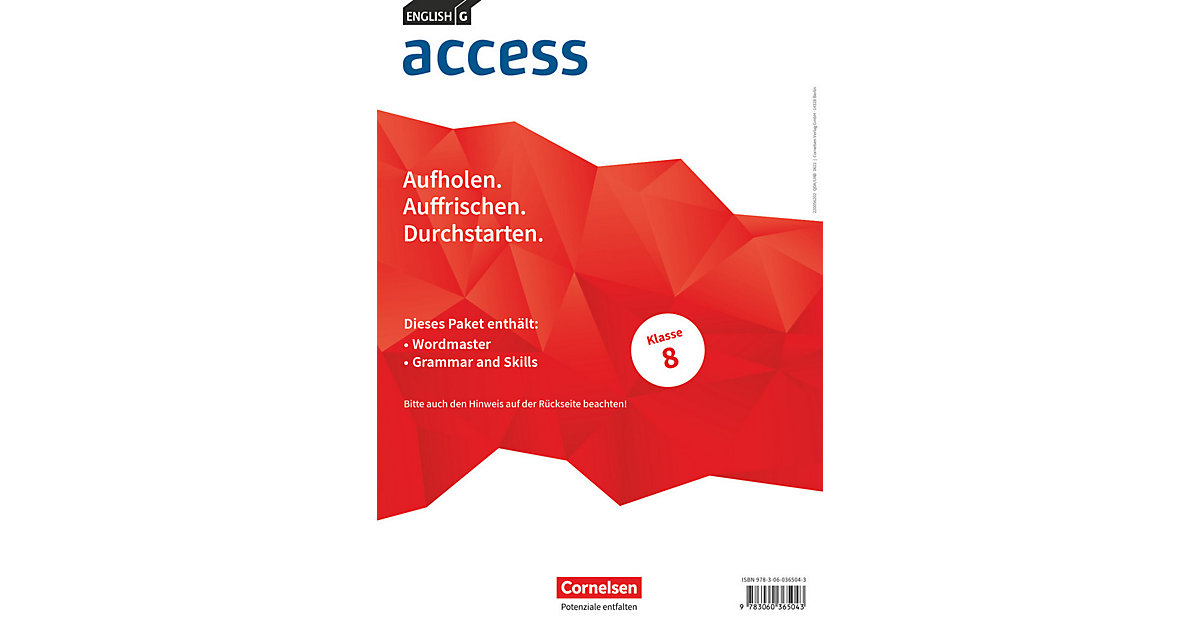 Buch - English G Access - Allgemeine Ausgabe - Band 4: 8. Schuljahr Buch - English G Access - Allgemeine Ausgabe - Band 4: 8. Schuljahr von Cornelsen Verlag