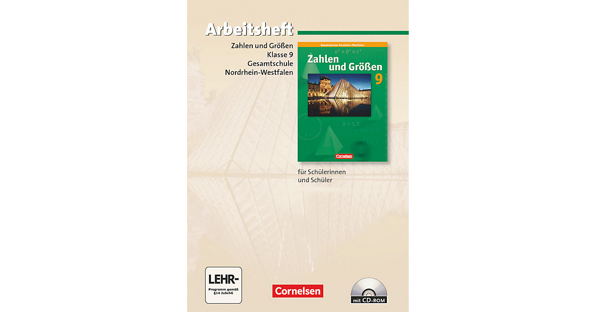 Buch - Zahlen und Größen - Kernlehrpläne Gesamtschule Nordrhein-Westfalen - 9. Schuljahr - Grund- und Erweiterungskurs Buch - Zahlen und Größen - Kernlehrpläne Gesamtschule Nordrhein-Westfalen - 9. Schuljahr - Grund- und Erweiterungskurs von Cornelsen Verlag