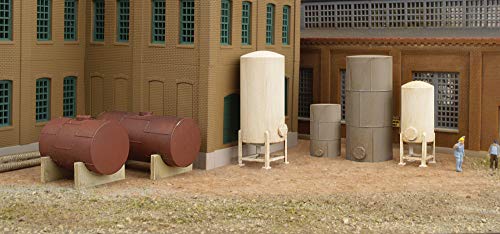 Walthers Cornerstone 933-3265 - Lagertanks Modelleisenbahnzubehör, 6 Stück von Cornerstone