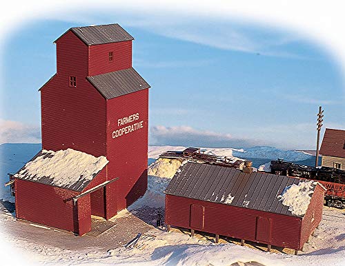 Walthers - Farmer's Co-op Rural Grain Elevator - Kit - Elevator: 4-3/8 x 5-3/8 x 6 11 x 13.7 x 15.2cm - N Walthers - Farmer's Co-op Rural Grain Elevator - Kit - Elevator: 4-3/8 x 5-3/8 x 6 11 x 13.7 x 15.2cm - N von Cornerstone