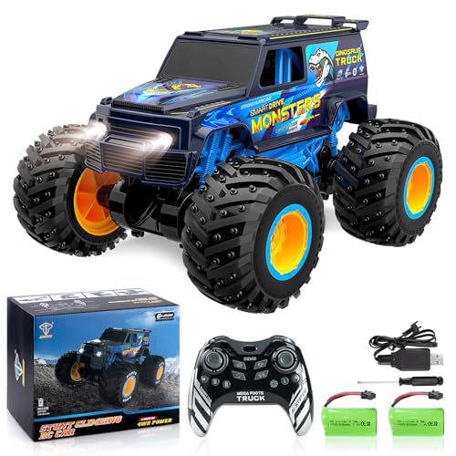 Coroiesty Monstertruck Ferngesteuert 1：10, Ferngesteuertes Auto Proportional 4WD 25 km/h Hobby Offroad Monster RC Truck ab 8 6 5 4 Jahre, 2.4GHz 70 Minuten Lang Verwendet Werden (2 AKKU) von Coroiesty