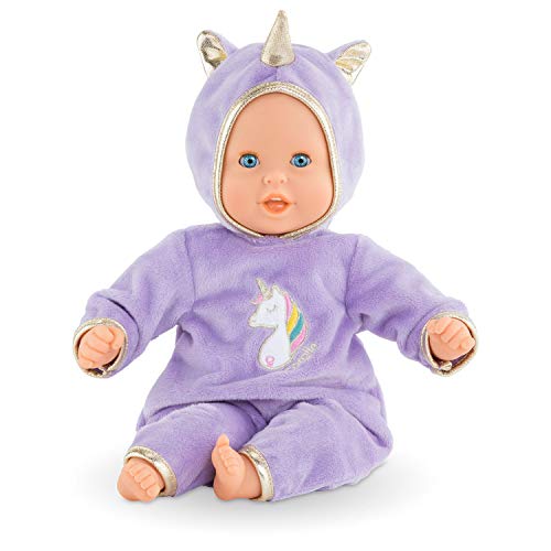 Corolle 9000100490 - Mon Premier Poupon Calin, Weichkörperpuppe mit Schlafaugen, Einhornstrampler mit Kapuze, Vanilleduft, 30cm, Für Kinder ab 18 Monaten geeignet Corolle 9000100490 - Mon Premier Poupon Calin, Weichkörperpuppe mit Schlafaugen, Einhornstrampler mit Kapuze, Vanilleduft, 30cm, Für Kinder ab 18 Monaten geeignet von Corolle